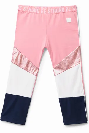 Desigual Leggings a pinocchietto con strisce multicolore