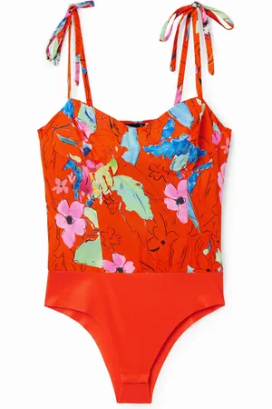 Desigual Body corsetto tropicale spalline