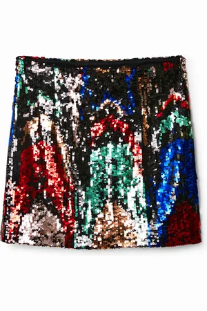 Desigual Minigonna sottile con paillettes