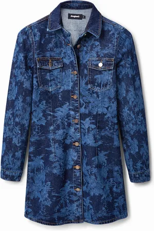 Desigual Abito corto denim tropicale