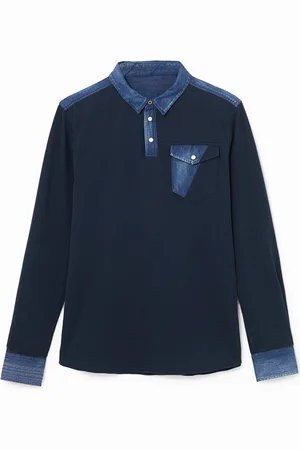 Desigual Polo cotone e denim