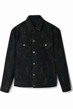 Desigual Giubbotto denim stampato