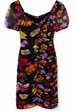Desigual Abito corto arricciato M. Christian Lacroix