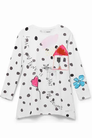 Desigual Maglietta lunga 100% cotone