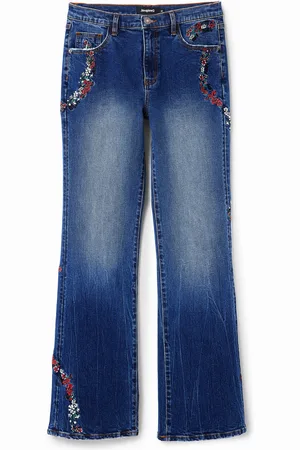 Desigual Jeans Flare floreale