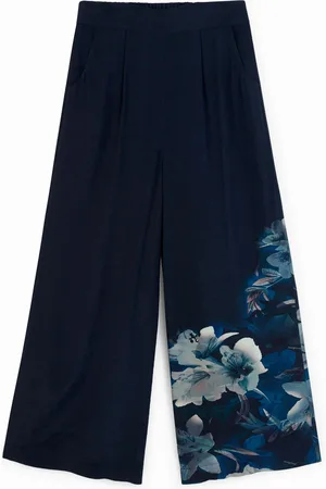 Desigual Pantaloni culotte floreale