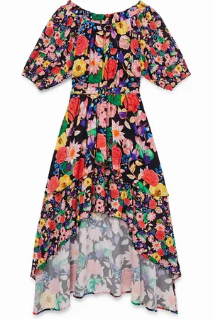 Desigual Vestito fiori e strati