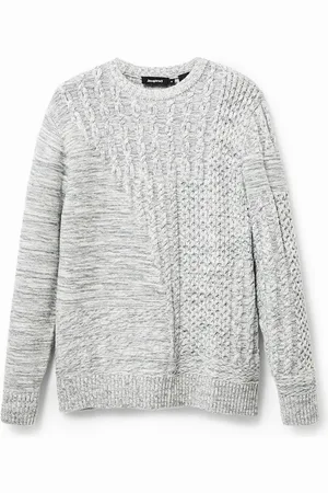 Desigual Maglione a maglia trecce