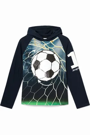 Desigual Maglietta cappuccio paillettes reversibili