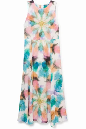 Desigual Vestito lungo effetto stinto