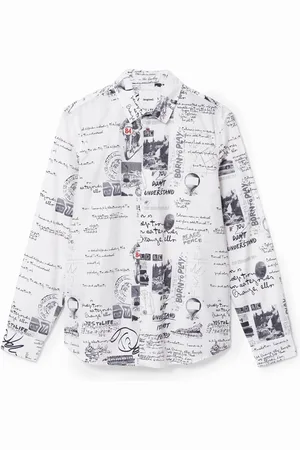 Desigual Camicia lettering e illustrazioni