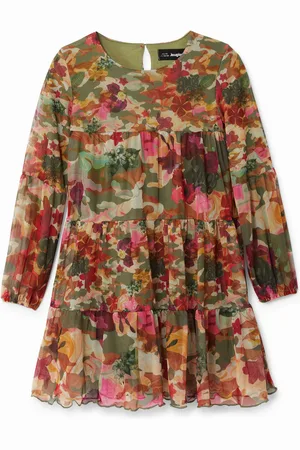 Desigual Vestito balze camoflower