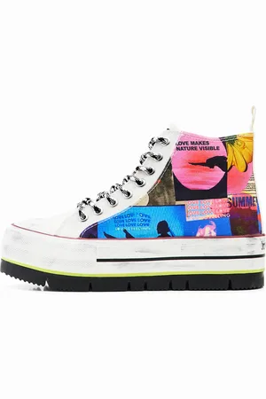 Desigual Sneakers alte plateau collage