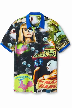 Desigual Polo collage aliens