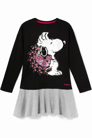 Desigual Vestito Snoopy paillettes reversibili