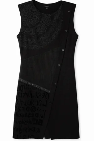Desigual Vestito slim pied de poule