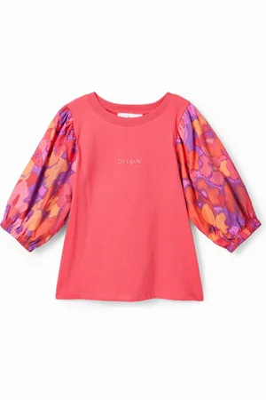 Desigual Maglietta fiori sbuffo