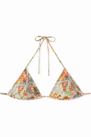 Desigual Top di bikini hawaiano lurex