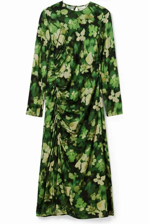 Desigual Abito midi arricciato