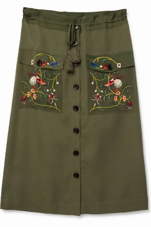 Desigual Gonna a tubino ricami
