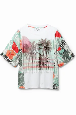 Desigual Maglietta hawaiana con frange