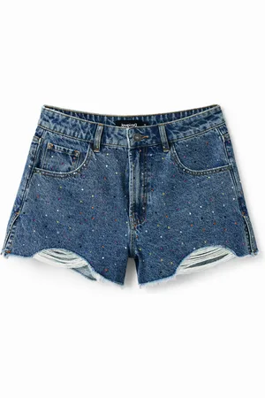 Desigual Shorts in denim borchie