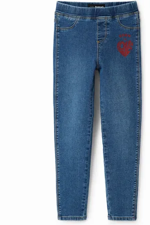 Desigual Leggings jeans messaggio