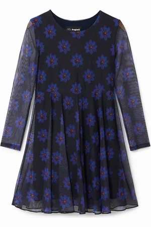 Desigual Vestito vita alta fiori