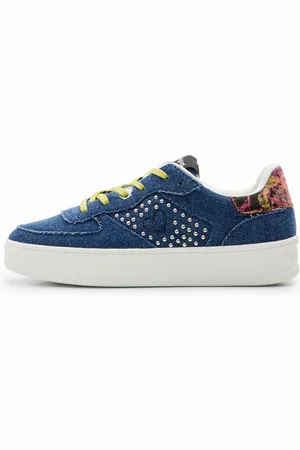 Desigual Sneakers plateau denim cuore