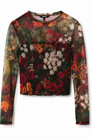 Desigual Maglietta corta slim tulle