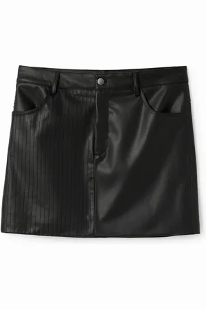 Desigual Minigonna ecopelle impunture
