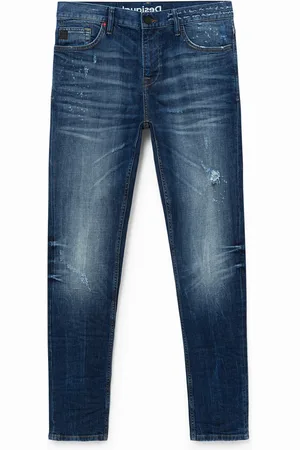 Desigual Jeans slim con scritta
