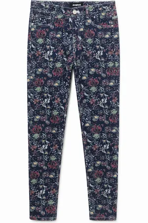Desigual Pantaloni skinny alla caviglia fiori