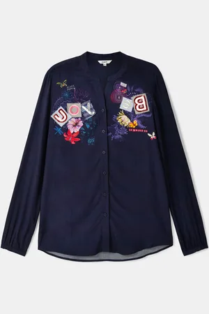 Desigual Camicia ricamo lettering