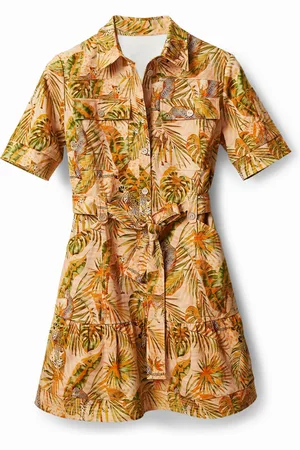 Desigual Vestito chemisier tropicale