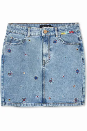Desigual Minigonna di jeans mandala