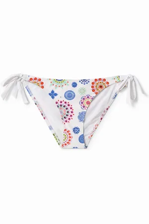 Desigual Slip bikini con fiocco e mandala