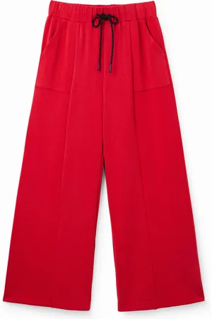 Desigual Pantaloni morbidi tatto Wide-leg