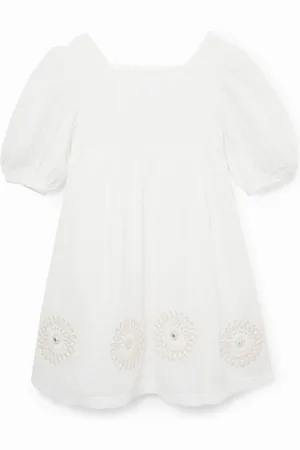 Desigual Vestito bianco tre quarti