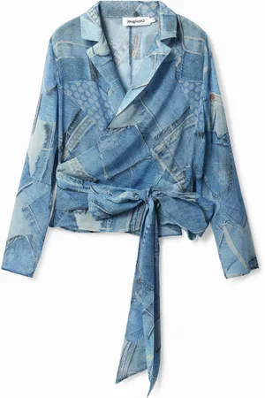 Desigual Blusa portafoglio denim patch