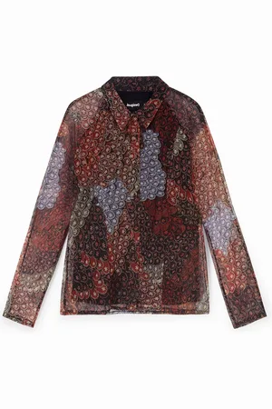 Desigual Camicia elasticizzata bordure