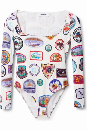 Desigual Body stampato toppe college