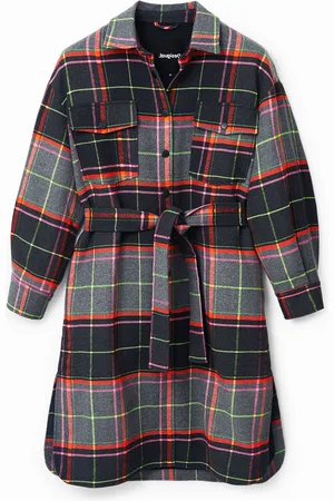 Desigual Cappotto overshirt scozzese