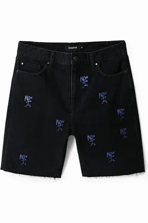 Desigual Bermuda denim orlo tagliato