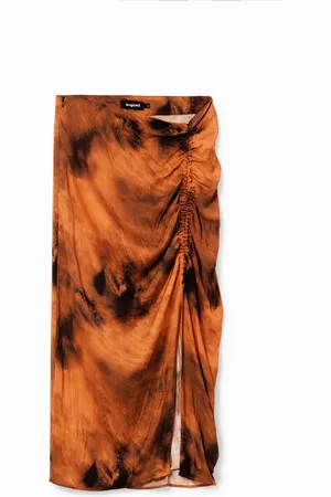 Desigual Gonna midi arricciata regolabile