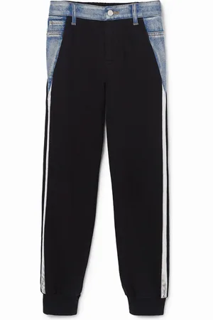Desigual Pantaloni della tuta in doppio materiale