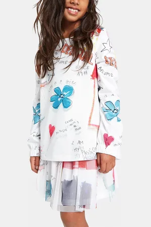 Desigual Maglietta di cotone effetto 3D