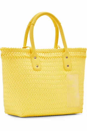 Desigual Borsa shopper media intrecciata