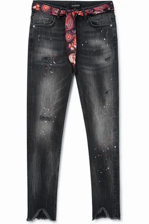 Desigual Jeans skinny cintura tela