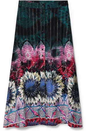 Desigual Gonna lunga in viscosa lurex
